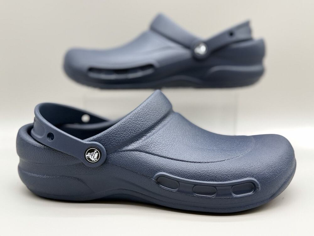 Crocs Bistro Work Clogs Navy Slip Resistant 10075-410 Men’s 10 Women’s 12